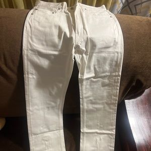 New VLone White Zipper Jeans